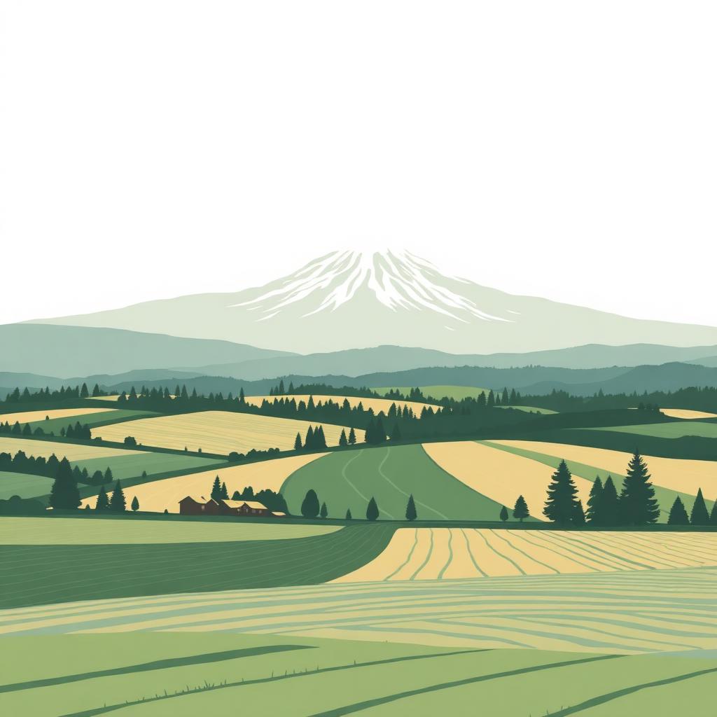 Editorial illustration of Abbotsford, BC.