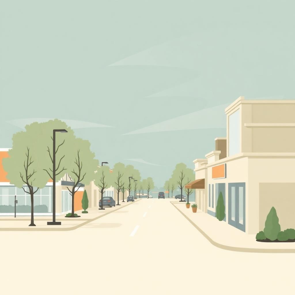 Editorial illustration of Surrey, BC.