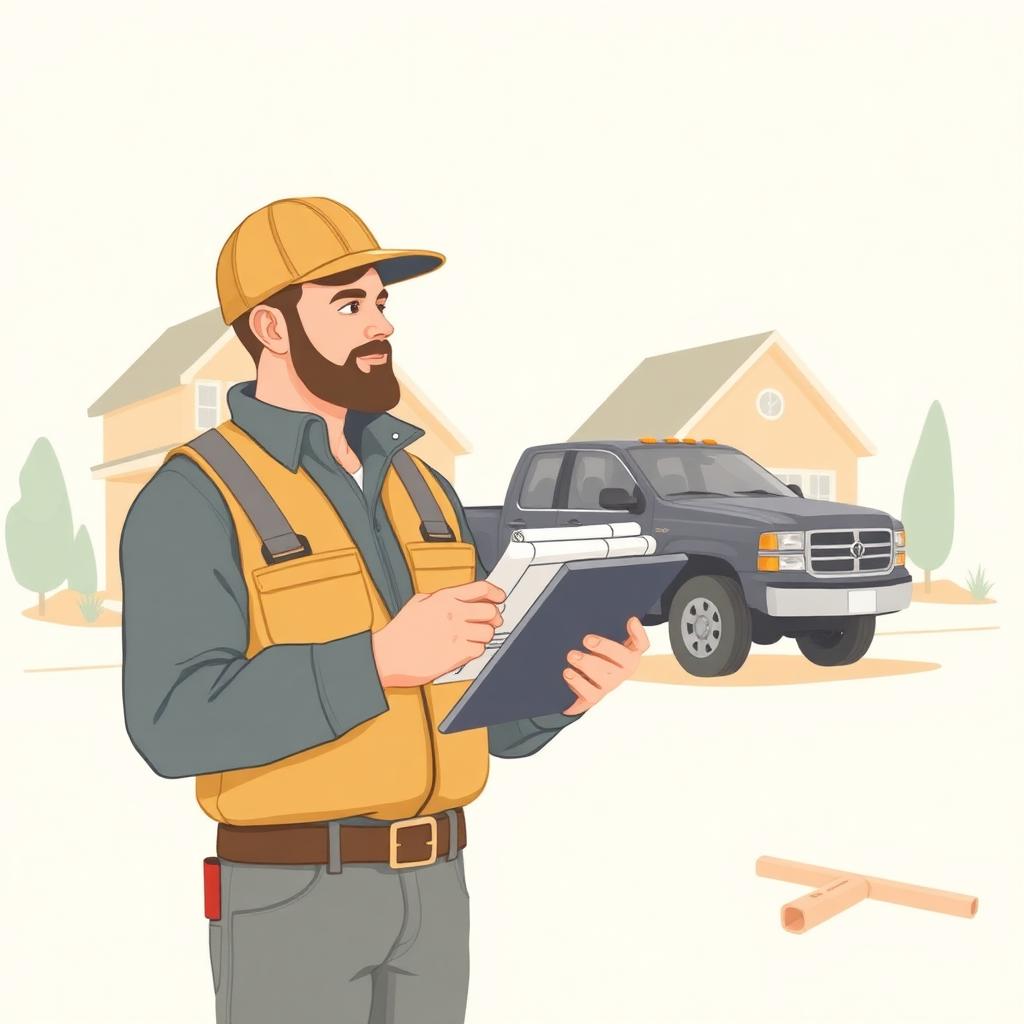 Illustration of custom apps for trades and contractors